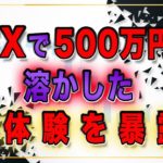 FXで500万円を溶かした実体験を暴露！