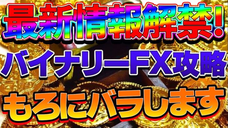 【最新情報解禁！】　バイナリーFX攻略もろにバラします！