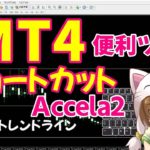 『MT4便利ツール』無料で使えるショートカット【Accela2】ＦＸやバイナリーの分析にも
