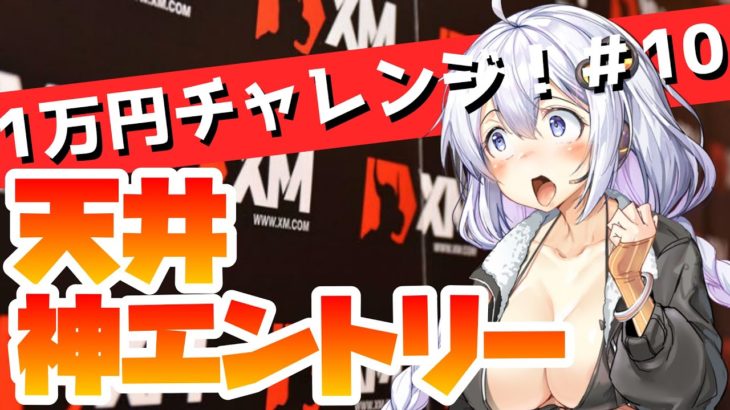 【FX実況】XMで1万円チャレンジ／天井神エントリーかましたったｗｗｗ！！#10