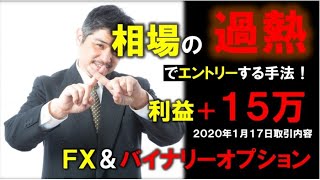 相場の過熱でエントリー（FXとバイナリーオプションサインツール）