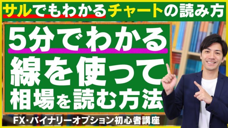 【5分で分かるチャートの見方】線を使って相場を読む方法【FX・バイナリーオプション初心者講座#8】