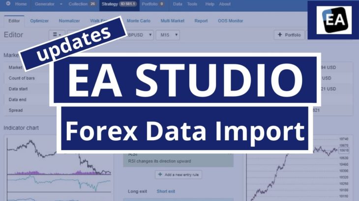 EA Studio updates: Forex data import