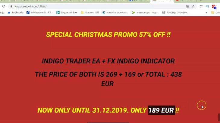 INDIGO TRADER EA + FX INDIGO AT A SPECIAL 57% OFF PROMO UNTILL 31.12 !!