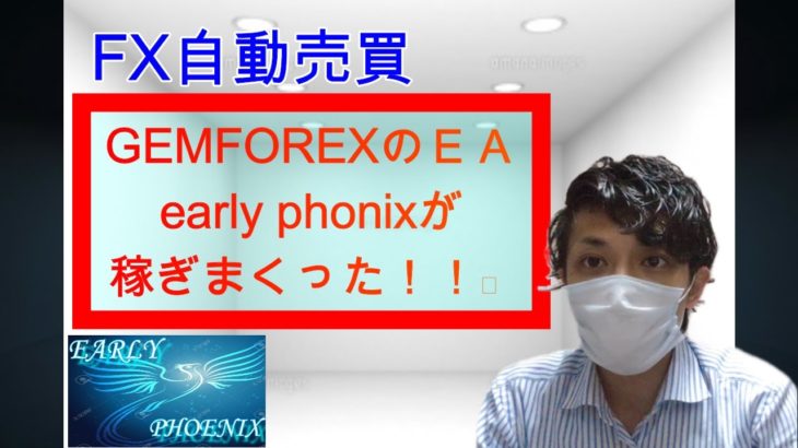 【FX自動売買】GEMFOREXのEA early phoenixが稼ぎまくった！！