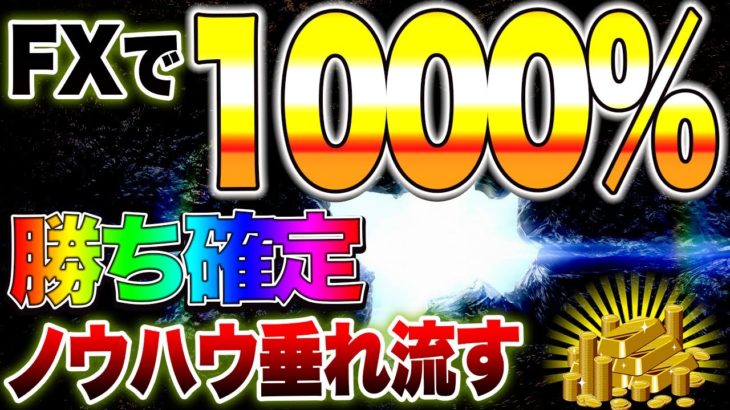 FXで1000%勝ち確定のノウハウ垂れ流します！！　　バイナリー