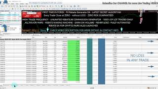 FX PIP REBATE HUNTER EA, 31st AUG 2020, UNLIMITED IB COMMISSION EA, FX HIGH FREQUENCY TRADING ROBOT