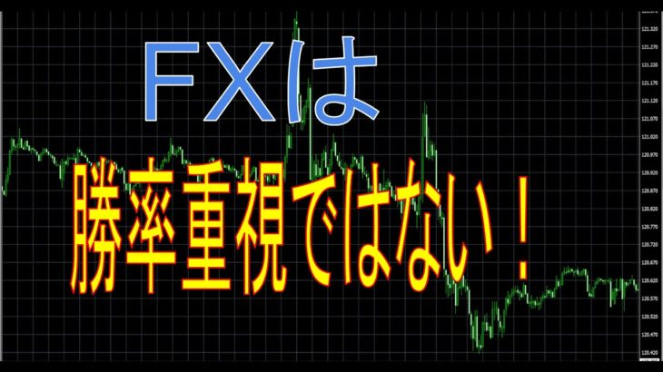 【FX】勝率が１０％でも勝てます！バイナリーとは違います！