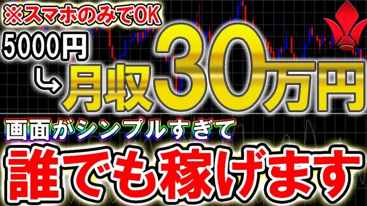 【バイナリー】5,000円から始める安定月収30万円生活【FX】【必勝法】