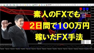 スコーピオンFXサインツールを駆使して二日間取引で100万円稼いだ動画（FX、BO）