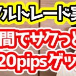 【FX】1時間でサクッと20pips取るスキャルピング戦略！【リアルトレード実況#5】