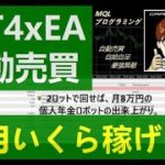 暴露【 MT4 x EA 自動売買 】結局いくら稼げるの？ ( FX システムトレード ) Money Tree / Money Macine … 答えはサムネ参照