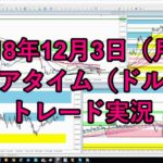 2018年12月3日（月）トレード実況（ドル円）【FX常勝トレード実況】