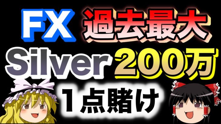 【過去最高賭け金】200万円賭けてsilverトレードしてみた.FX