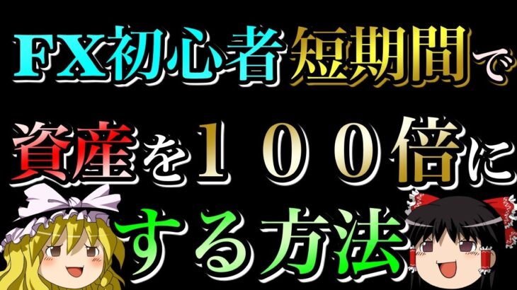 【リスク大】FX初心者が短期間で資産を100倍にする方法