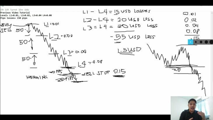 Part 2- Forex – How to recover losses on Robot EA Hedging Martingale trade- Tagalog