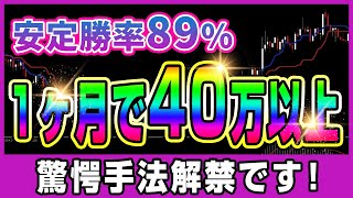 【バイナリー】安定勝率89％！1ヶ月で40万円以上稼ぐことに成功した驚愕手法！解禁です！【バイナリーオプション必勝法】【バイナリーオプション初心者】【手法】