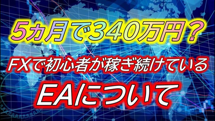 【FX】初心者の方が３４０万円！！EA実践５か月目の方からのLINEを公開！