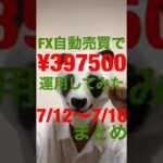 自作したFX自動売買ソフトで39万7500円運用してみた(5-9日目まとめ)  #shorts