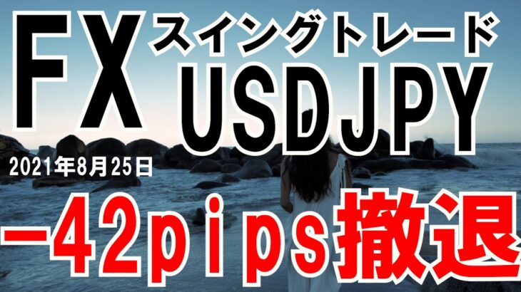 ＦＸトレード実況　USDJPY　－42Pipsで撤退　本日の狙い目！！2021年8月25日(水)