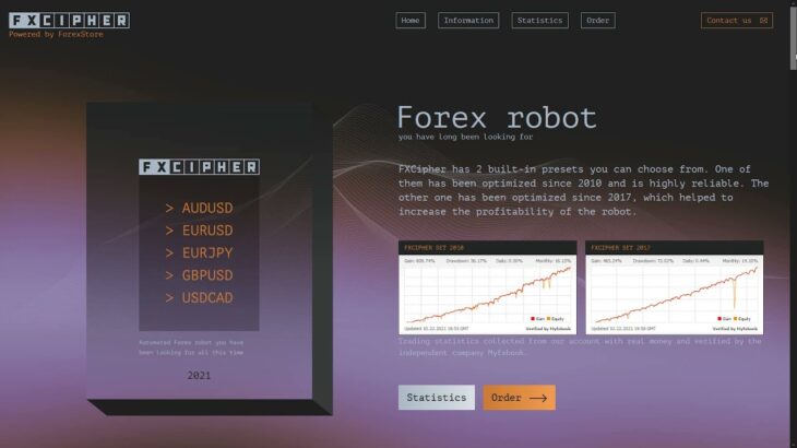 FXCipher EA ᐈ new Profitable Forex Robot for MT4 and MT5