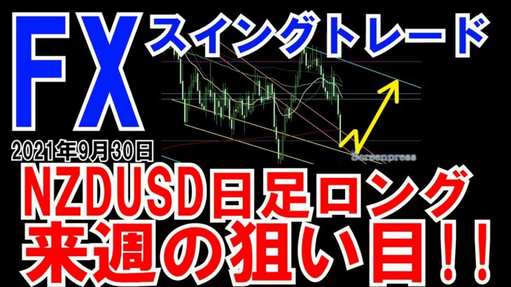 ＦＸ実況 来週の狙い目！！NZDUSD日足ロングエントリー　ＦＸスイングトレード