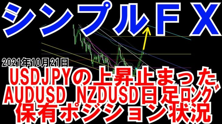 ＦＸ実況 USDJPY上昇が止まったAUDUSD NZDUSDポジション保有状況そろそろ利確しちゃおかな？