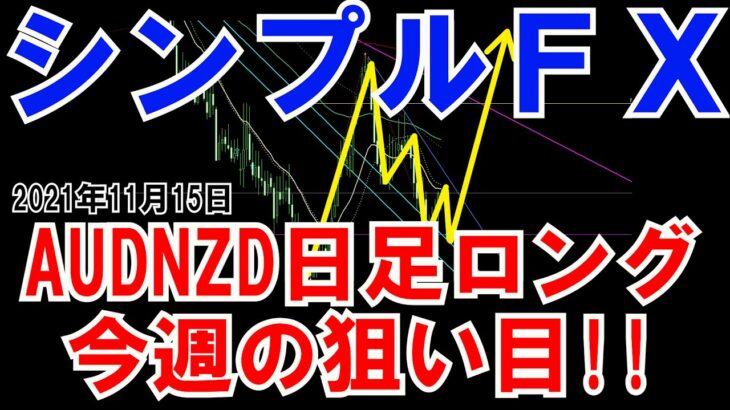 ＦＸ実況　今週の狙い目！！AUDNZD日足ロングエントリーを検討