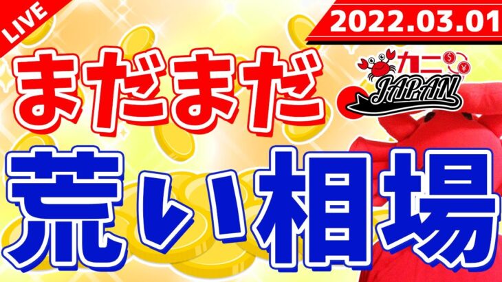 FXライブ配信《まだまだ荒い相場は続く》2022年3月1日（火）FX実況生配信カニトレーダーチャンネル生放送1055回目