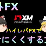 【XM】【ゆっくり実況】ハイレバFXで負けにくくする方法！