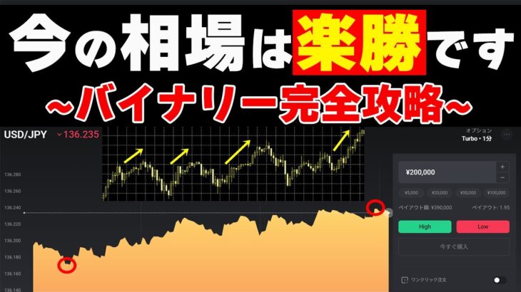 【バイナリーオプション必勝法】ドル円で勝率100%可能！思考が180°変わる！【初心者🔰】