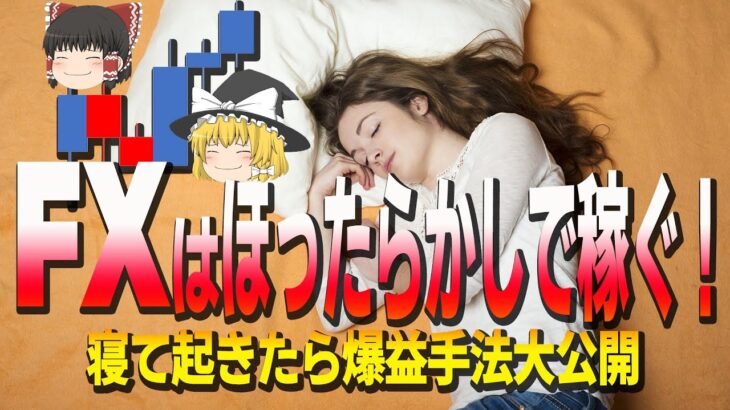 【ほったらかし】FXは寝ている間に稼ぐ！起きたら爆益目指せる手法３選