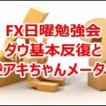 FX日曜勉強会　ダウ基本反復と逆アキちゃんメーター