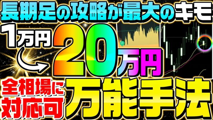 バイナリーで稼ぐなら長期足がキモ!!元手1万円の初心者にもオススメな最強順張り手法をリアルトレードで解説【バイナリーオプション】