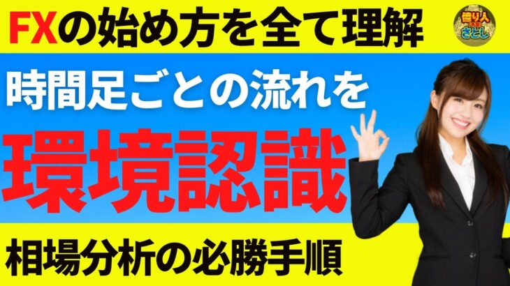 【FX初心者講座】それぞれの時間足で理解する環境認識が相場分析の必勝手順です【投資家プロジェクト億り人さとし】