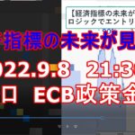 バイナリー【経済指標の未来が見える】ユーロECB政策金利（1分）2022.9.8