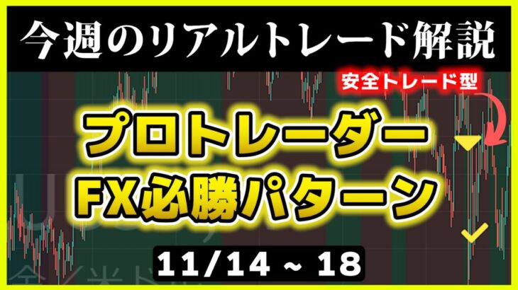 今週のリアルトレードからFX必勝パターンを学ぶ【11/14~18】