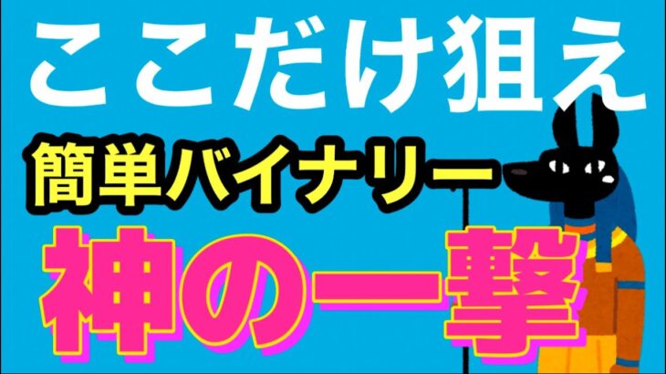 初心者バイナリーは○○を狙え！#バイナリーオプション #バイナリー攻略