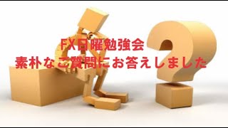 FX日曜勉強会 素朴なご質問にお答えしました