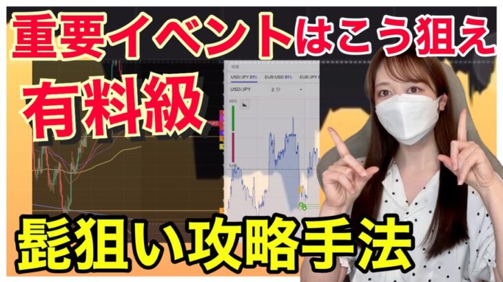 【有料級 バイナリー勝ち方解説】重要指標イベントはこう狙え！髭狙いの攻略手法 バイナリーオプション