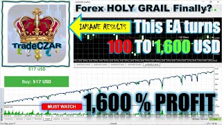 Incredible results from this TradeCZAR EA. It makes 1600% PROFIT IN 1 YEAR – PART 30 -FX HOLY GRAIL?