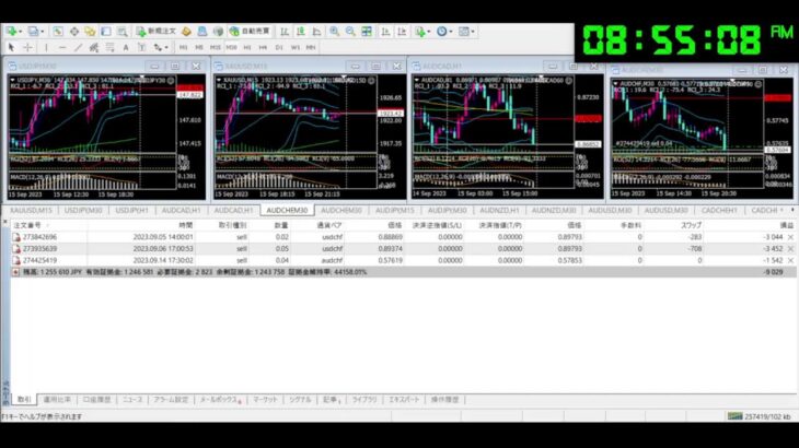 FX 為替 自動売買 ライブ配信 シグナル EA Tycoon 2023/9/