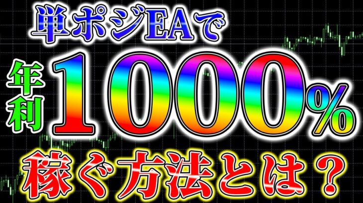 ナンピン無しEAで年利1000％稼ぐ方法とは？【FX】【FX自動売買】