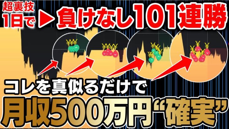 負けなし101連勝を記録した超裏技！真似るだけで月収500万！封印されたノウハウを遂に解禁！【バイナリー】【ハイローオーストラリア】【FX】【トレード】