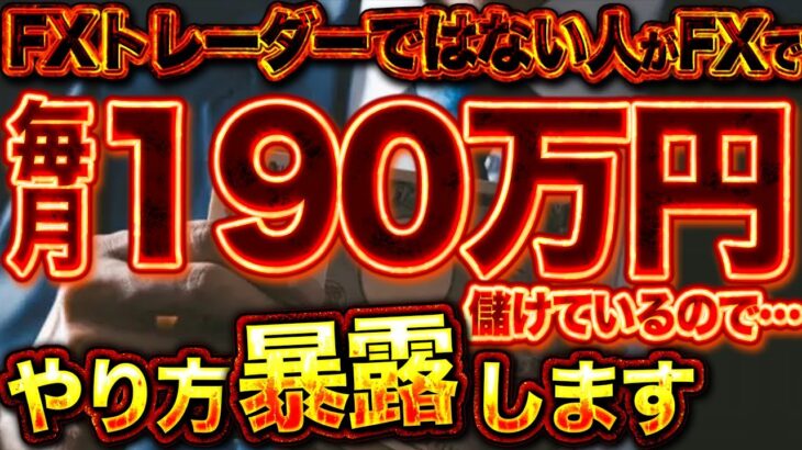 【炎上覚悟】FXトレーダーでもない人がFXで毎月190万円儲けているのでやり方暴露します【バイナリー】【ハイロー】