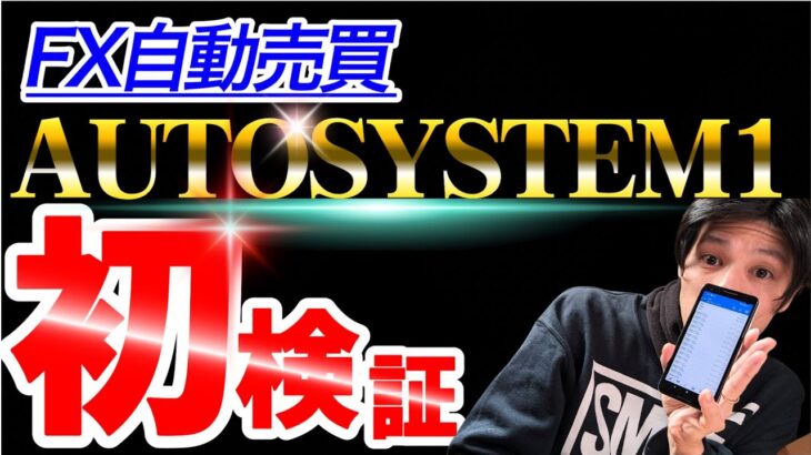 【 FX自動売買検証】AUTOSYSTEM1の初検証！どんなもんじゃい！？？