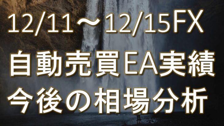 【FX】12/11~12/15 FX自動売買EA実績・今後の相場分析