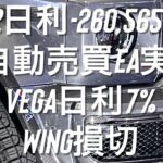 7/2日利-260,565円 FX自動売買EA実績 Vega日利7% WING損切 #ゴールド #相場環境認識 #おさーんのトレード記