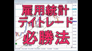 今晩の雇用統計デイトレード必勝法！ドル円159 ,74サポートで押し目買いのチャンス到来かも？