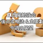 FX日曜勉強会　ドル円今後の攻略法＆主要3通貨ペア今週の展望